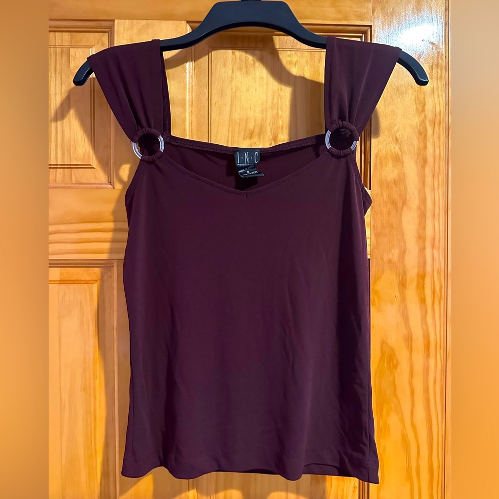 INC tank top. Burgundy. Size small